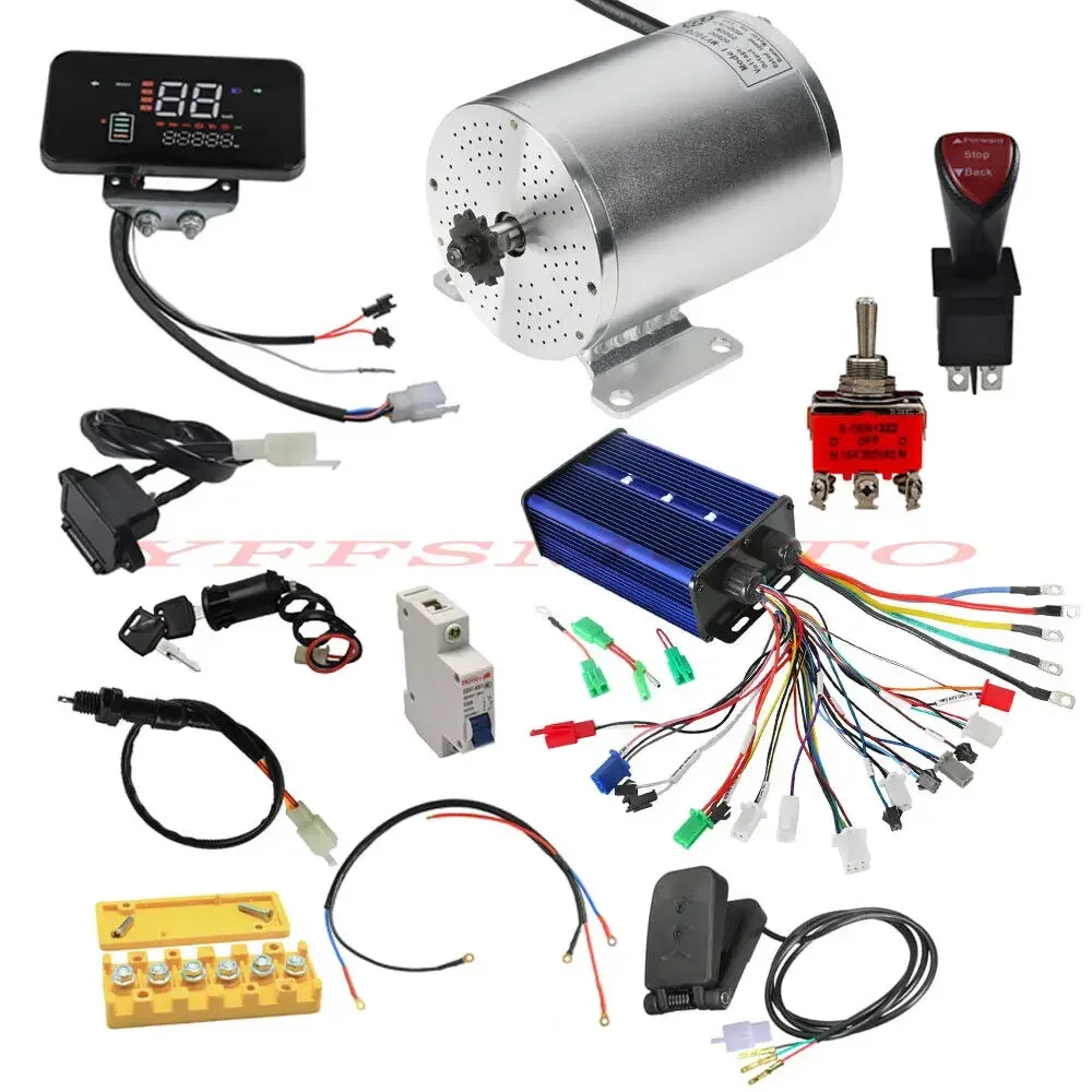 72V 5000W Electric Motorcycle - 72V 3000W Borstelloze Motor MY1020 of