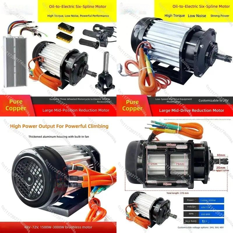 Electric Motorcycle Conversion Kit 72V - Voor motorfiets elektrische ombouwset 72V 3000W