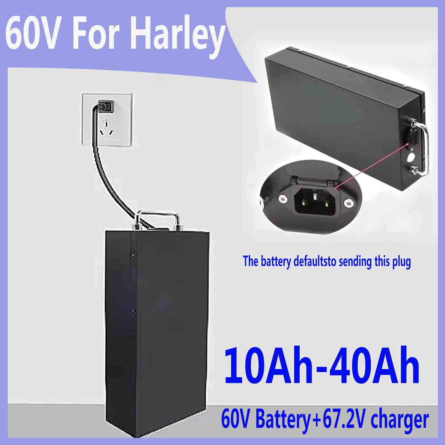 60V 30Ah Electric Scooter Battery - Voor Harley-batterijen 60V 20AH -40AH lithiumbatterijpakket,