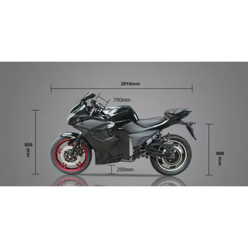 DPX Nieuw Model 3000w 5000w 10 - 72V 5000W Electric Motorcycle recensie en prijs