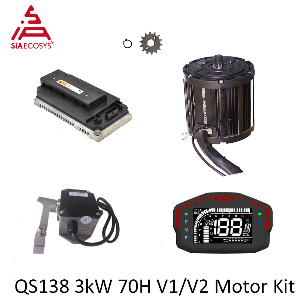 QSMOTOR QS138 3000W 72V Mid Dr - Mid Drive Motor Kit 72V 3000W recensie en prijs