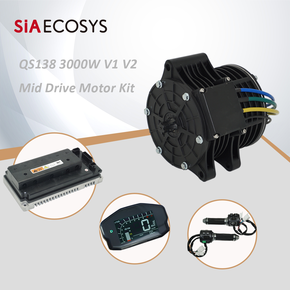 QSMOTOR QS138 3000W 72V 100KPH - Mid Drive Motor Kit 72V 3000W recensie en prijs