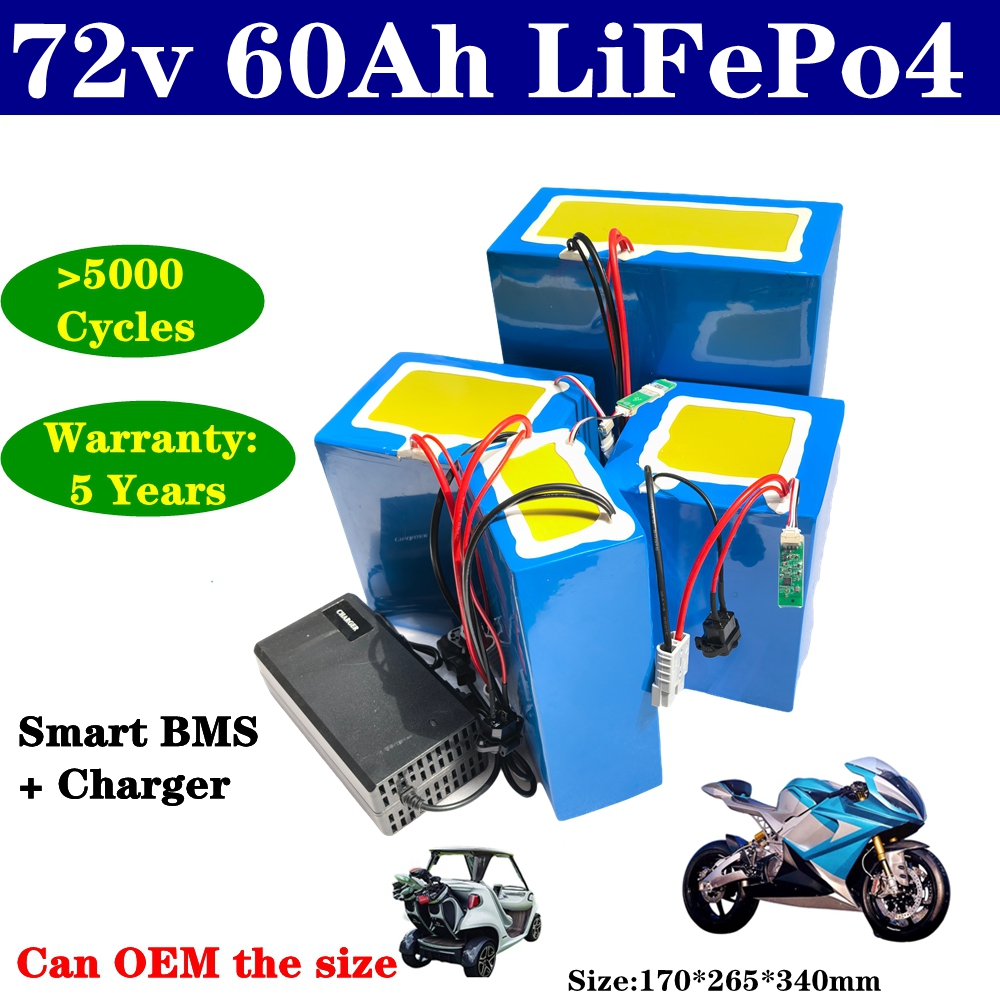 lithium 72V 60Ah lifepo4 accu  - 72V 60Ah Lifepo4 Battery Pack recensie en prijs